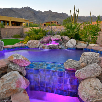 Jacuzzi with Multicolored Lights
