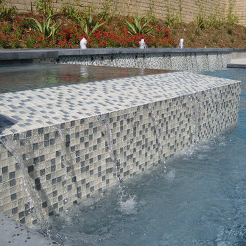 Glass Tile Dam Wall
