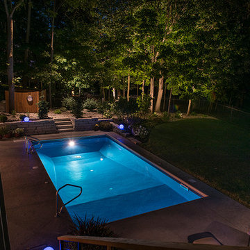 July back yard and pool
