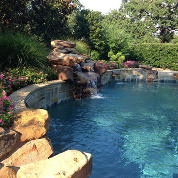 Katy pool, spa and waterfall