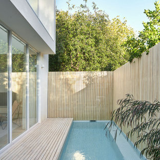 Photo of a large contemporary pool in Melbourne.