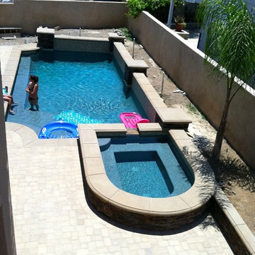 Kennedy residence. Modern contemporary pool & spa.