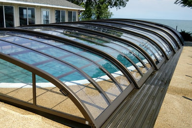 Kenosha, Wisconsin - Retractable Pool Enclosure - Elegant Design