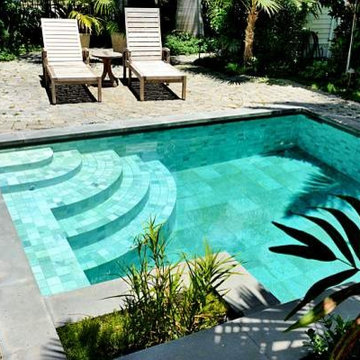 Key West Florida - Historic Sidewalk Cobble Pool Deck