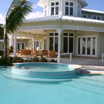 Key West glass tile pool