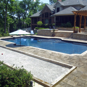 Ladue Outdoor Kitchen and Swimming Pool