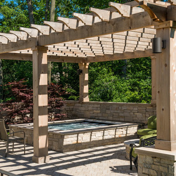 Lake Forest, IL Hot Tub with Pergola