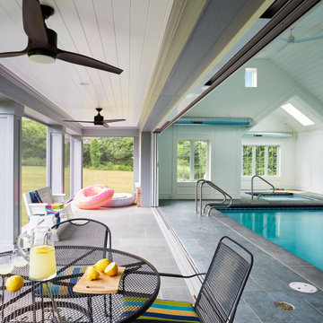 Lake Forest Pool House Screen Porch