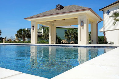 Inspiration for a contemporary pool remodel in New Orleans