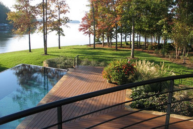 Example of a trendy pool design in Charlotte