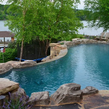 Lake Property with Infinity edge pool