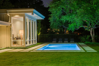 Example of a trendy pool design in Houston