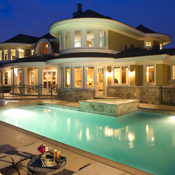 Lakeside Exterior at Night