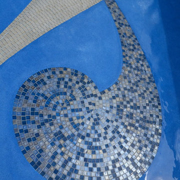 Landscape Architecture Design-  Swimming Pool Glass Tile Mosaic NJ