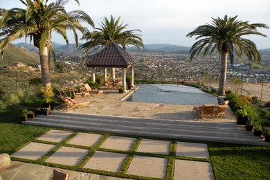 Inspiration for a transitional pool remodel in Orange County