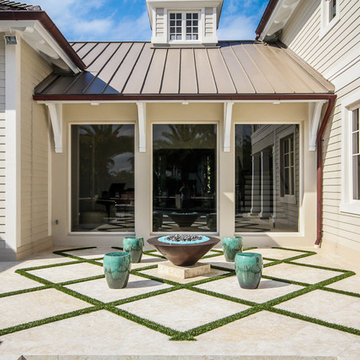Landscaping and Pavers For Straight Line Lap Pool in Fort Lauderdale