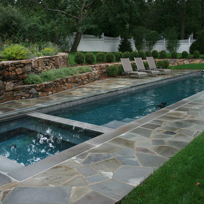 Example of a classic lap pool design in New York