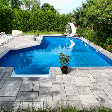 Large Inground Pool with Slide