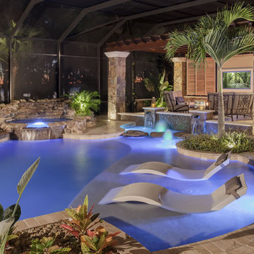 Ledge Lounger in-pool Chaise