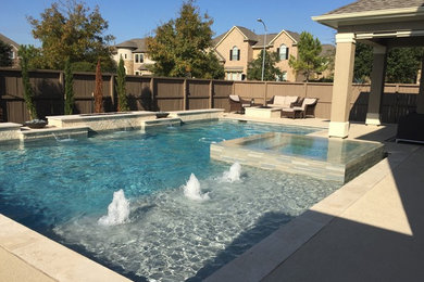Example of a minimalist pool design in Houston