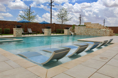 Backyard pool photo in Austin