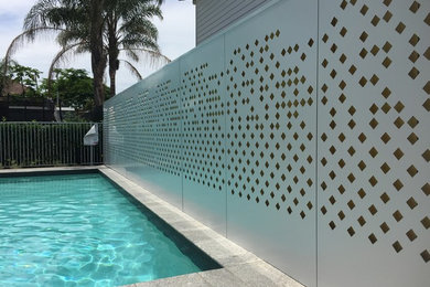 Photo of a contemporary swimming pool in Brisbane.