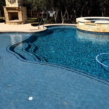 Limestone Free form Pool