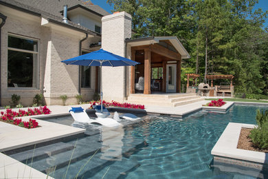 Example of a minimalist pool design in Raleigh