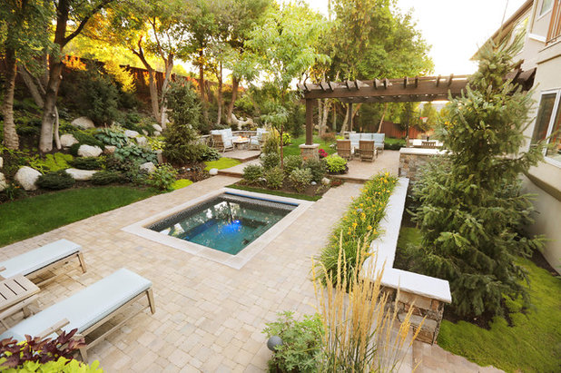 Traditional Pool by Landform Design Group