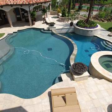 Luxurious Limestone Pool