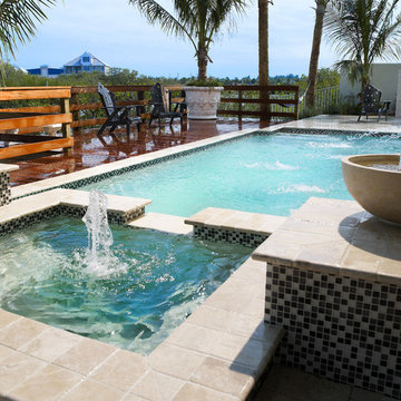 Luxury Pool Area by Alvarez Homes - Home Builders in Tampa Florida