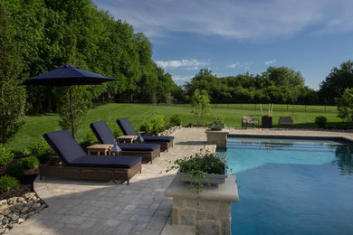 Luxury Transitional Pool in Overland Park