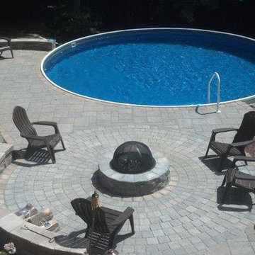 Manchester Radiant Pool, Patio, Fire Pit