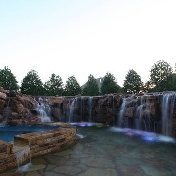 Massive Waterfall Gives Oklahoma Homeowner Much Needed Privacy In A Small Yard