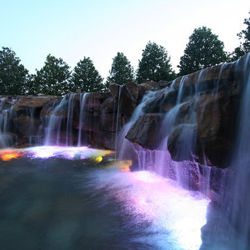 Massive Waterfall Gives Oklahoma Homeowner Much Needed Privacy In A Small Yard