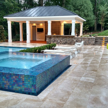 McLean Infinity Pool, Pavilion, & Terraced Patios