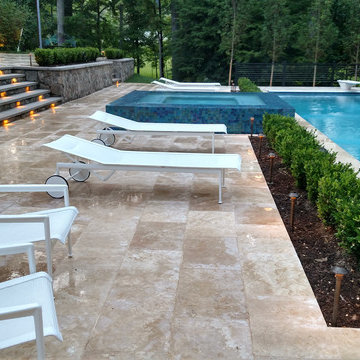 McLean Infinity Pool, Pavilion, & Terraced Patios