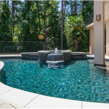 Mediterranean Inspired, Contemporary Home Build | Home Theatre & Pool
