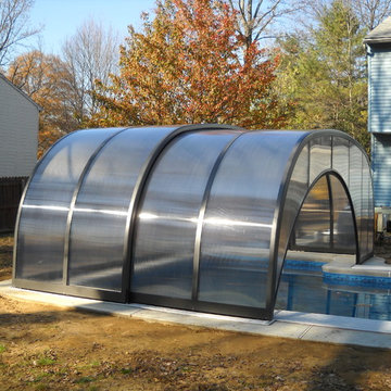 Middletown NJ Atypical Retractable Pool Enclosure Laguna/Universe Design