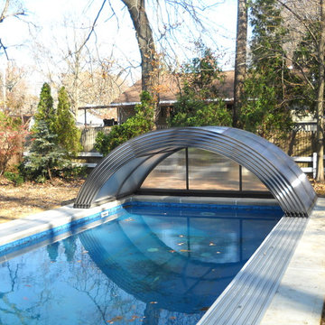 Middletown NJ Atypical Retractable Pool Enclosure Laguna/Universe Design