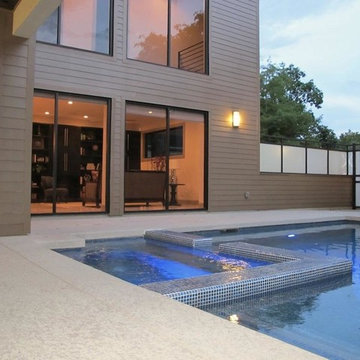 Modern Beachfront Pool Area