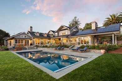 Example of a farmhouse pool design in San Francisco