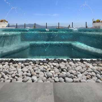 Modern Glass Spa & Pool
