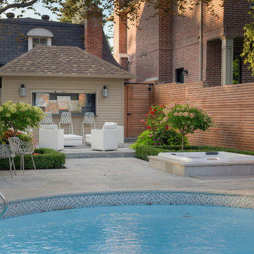 Modern Hot Tub & Cabana Space
