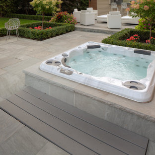 Modern Hot Tub & Cabana Space