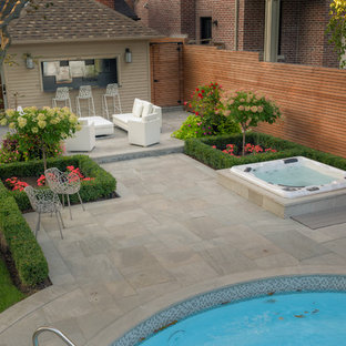 Modern Hot Tub & Cabana Space