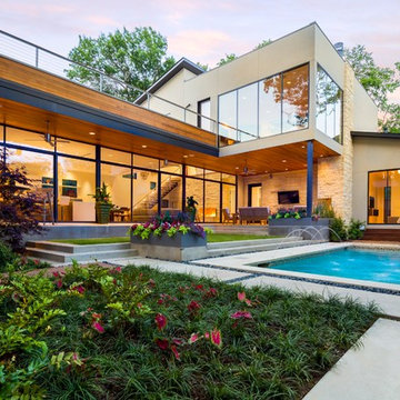 Modern Pool - Dallas - Bluffview Residence