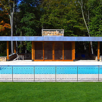Modern pool house