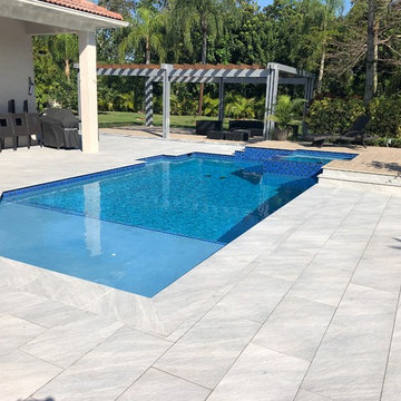 Modern Pool,spa remodel