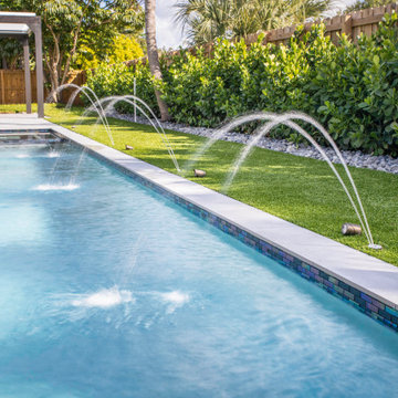 Modern Straight Line Pool & Spa in Fort Lauderdale